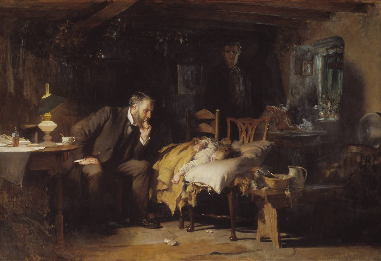 Luke Fildes' 1890 painting of The Doctor